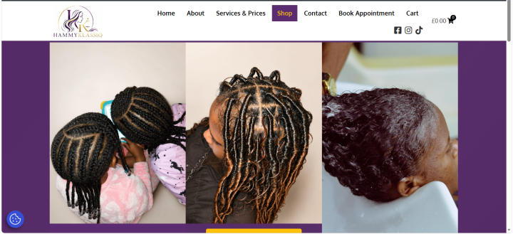website interface design